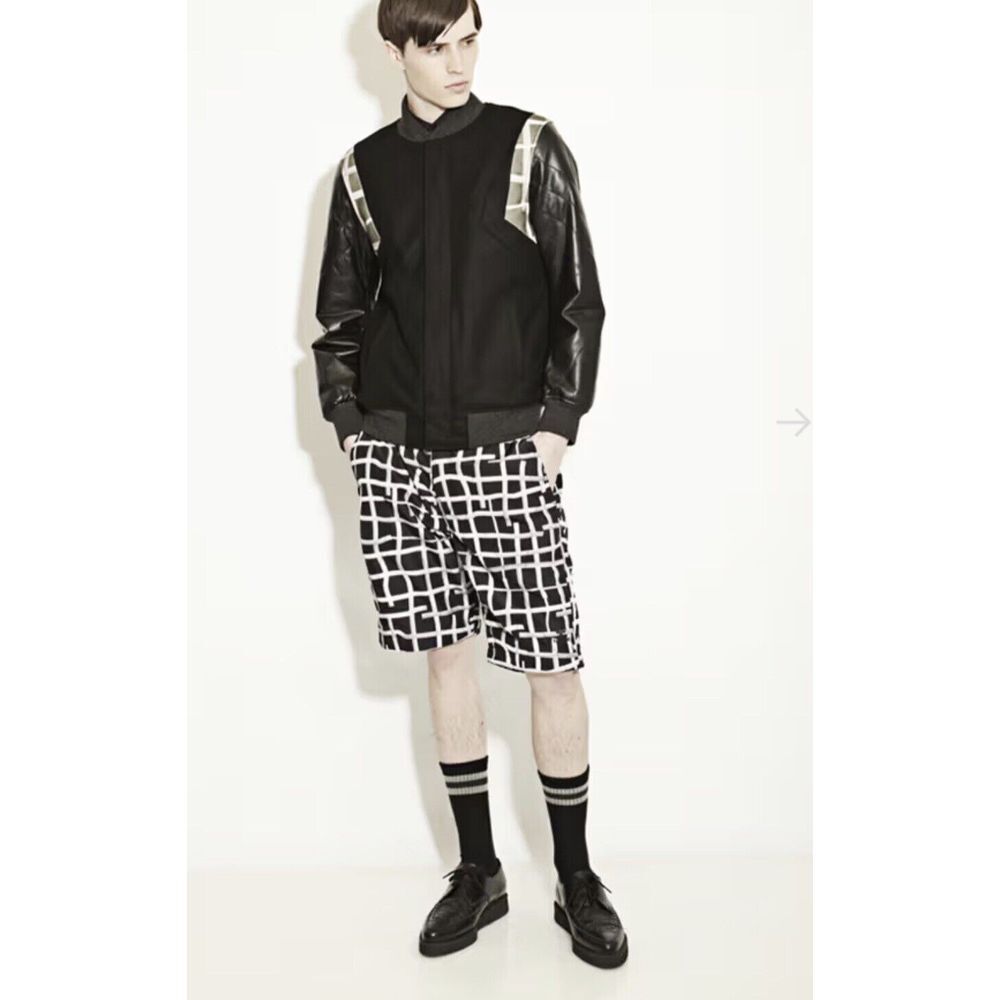 Hummel Shorts Men's S Black Chain Link Grid Check‎ Fleece Lined  NEW